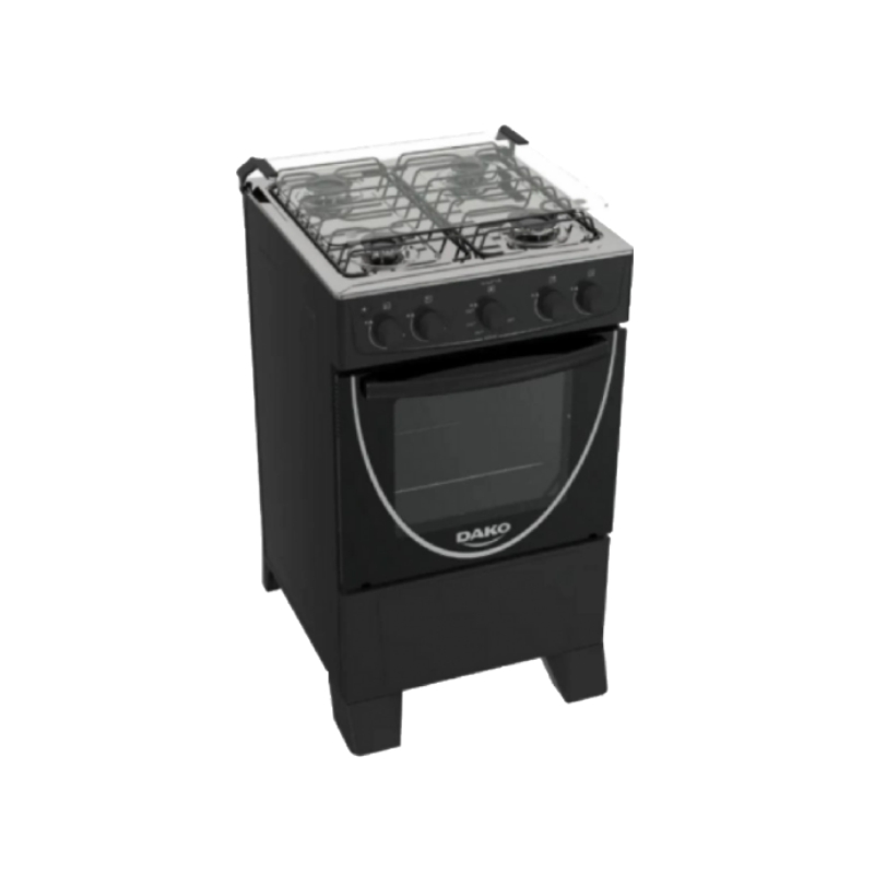 COCINA DAKO LUNA 4H NEGRO ENC/ELECT